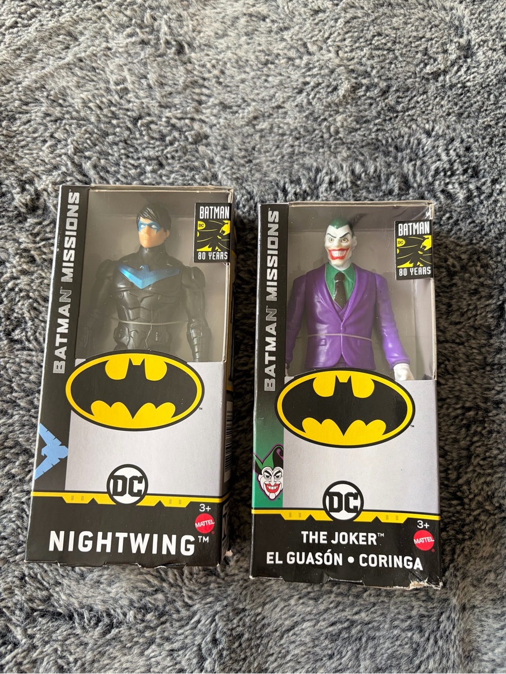 DC Batman Missions Nightwing & The Joker Action Figure Set - Black, Purple